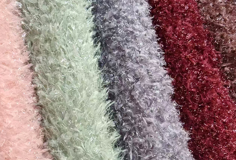 400 میلی گرم * 155 سانتی متر پارچه مخمل مجعد ابریشم روشن مناسب برای کیف / کلاه
