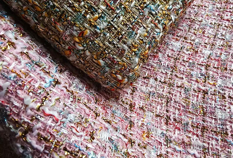450 میلی گرم 148 سانتی متر پارچه توید / پارچه الهام گرفته از شانل مناسب برای کیف دستی / کفش 1722 450 میلی گرم 148 سانتی متر پارچه توید / پارچه الهام گرفته از شانل مناسب برای کیف دستی / کفش 1722