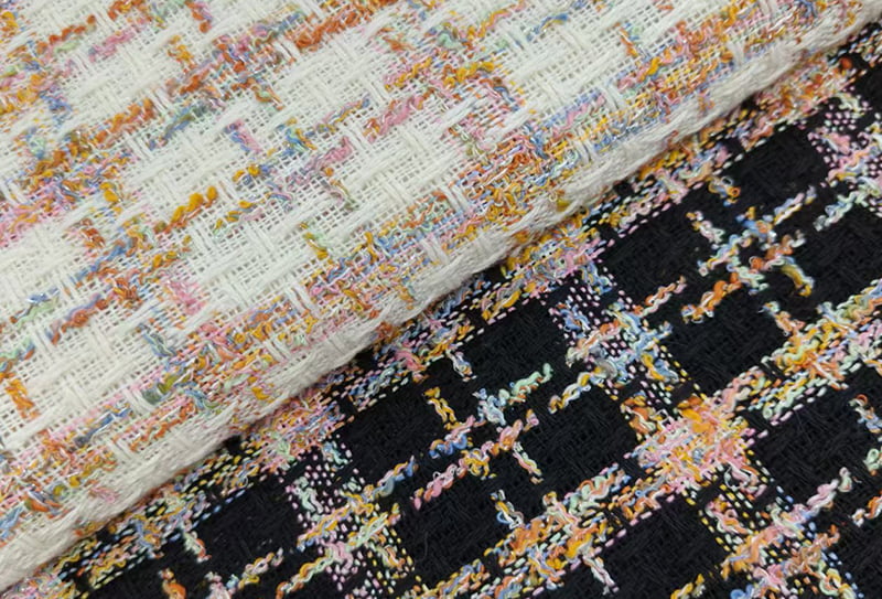 500mg 148cm پارچه Tweed/پارچه الهام گرفته از شانل ls2517 مناسب برای کیف دستی/کفش
