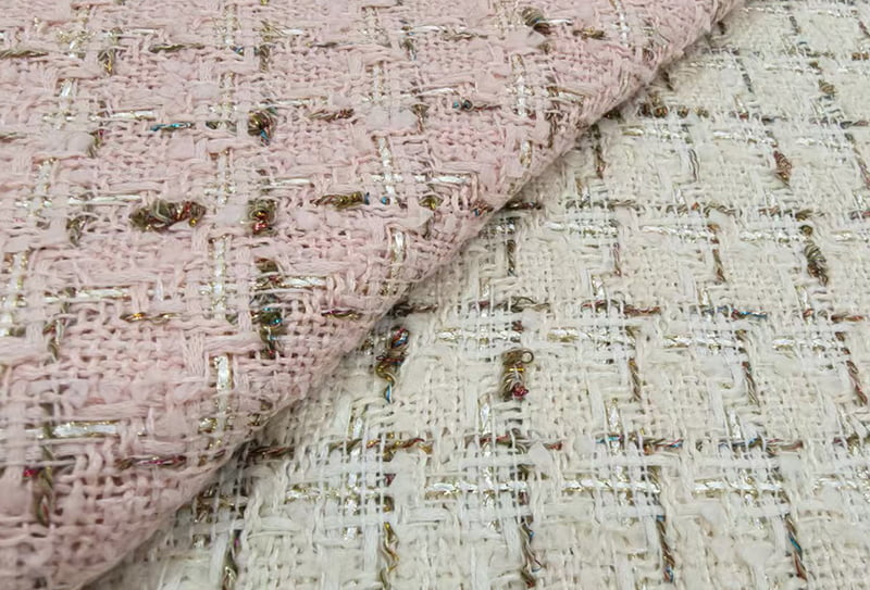 500mg 148cm پارچه Tweed/ ls834322 الهام گرفته از شانل مناسب برای ساخت کت، کت و کیف به سبک شانل